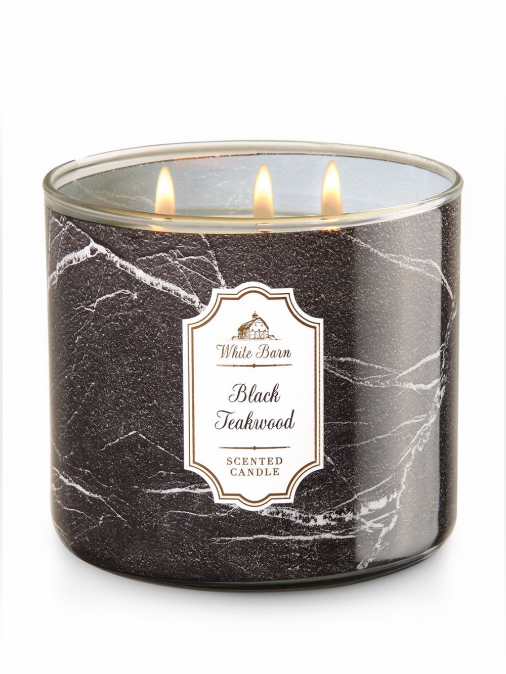 NEW White Barn Black Teakwood Scented Candle by Bath & Body Works